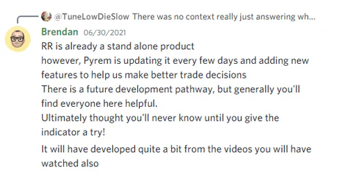 User testimonial from satisfied trader